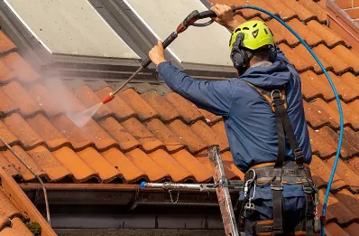 Démoussage et hydrofuge de toiture au Vaudoué